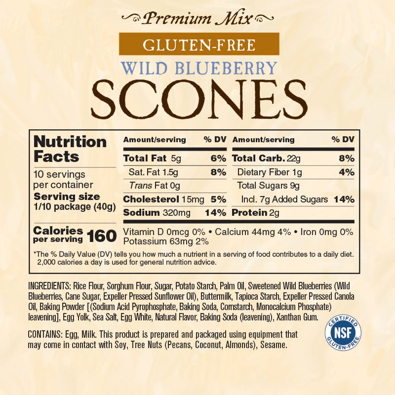 Gluten-free Wild Blueberry Scone Mix