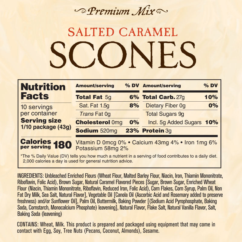 Salted Caramel Scone Mix